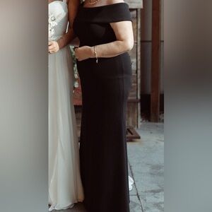 Elegant Black Long Gown